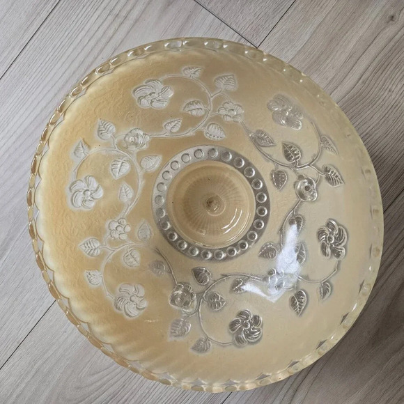 1940s Antique Glass  Light Shade 10.25" Round - Picture 4 of 4